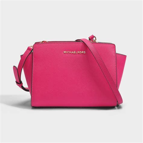 NEW Michael Kors Selma Medium Satchel Bag, Ultra Pink, 